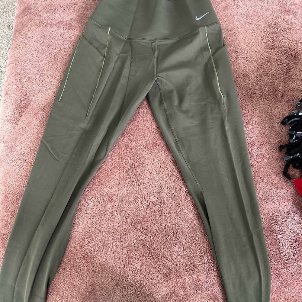 Nike Dri-FIT Dark Green Leggings